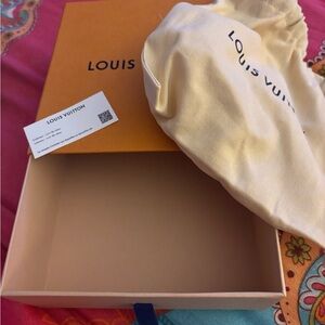 Louis Vuitton Orange Box with Cream Dust Bag